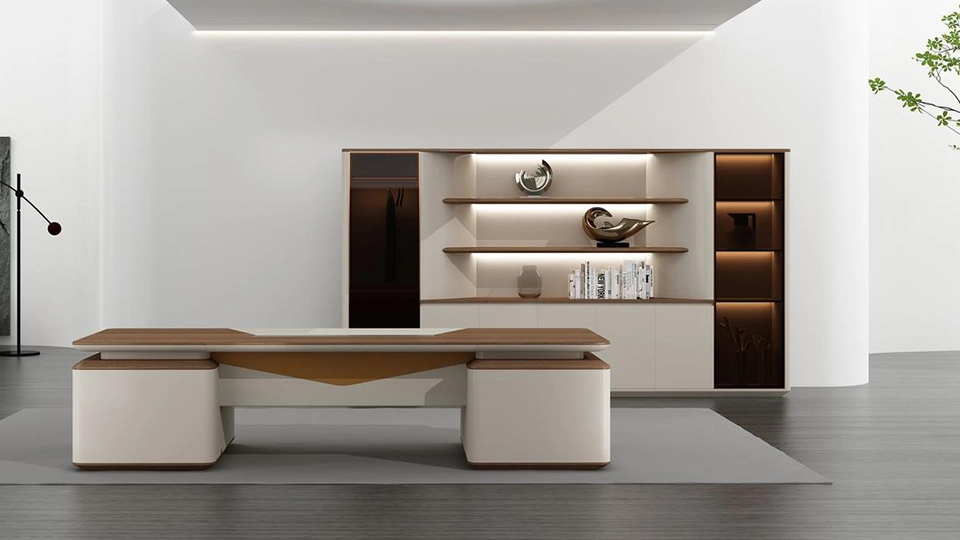 High end commercial executive office desk
