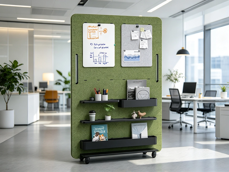 Magnetic Force Mobile Acoustic Panels Divider