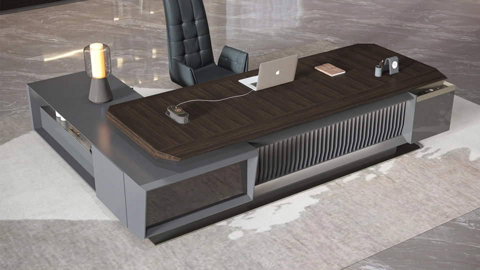 Modern Veneer executive office desk