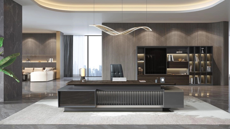 Modern Veneer executive office desk