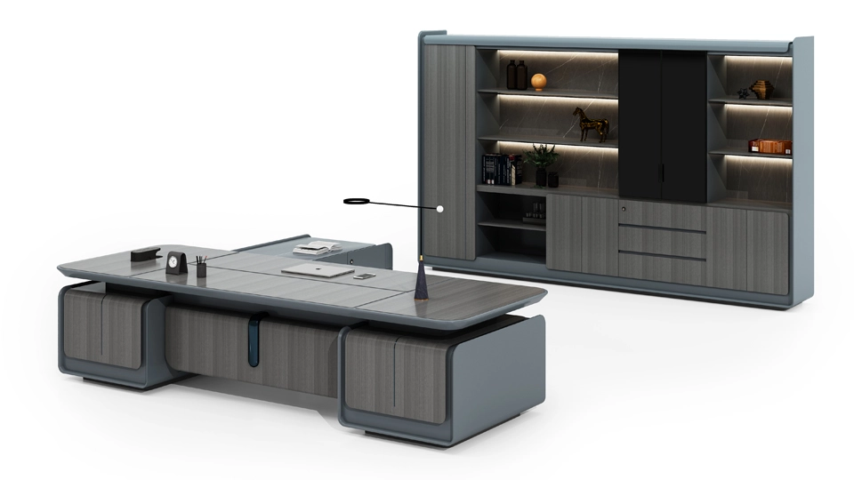 Veneer paint executive office desk